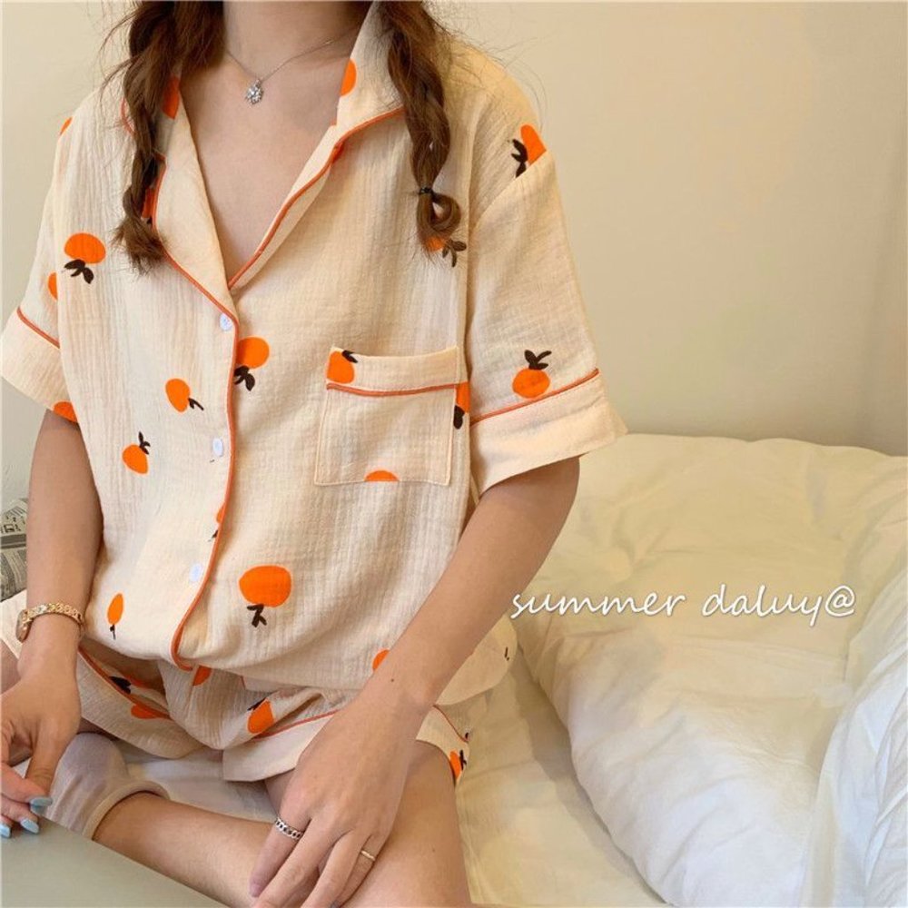 EUC Peach Pajama Matching Set